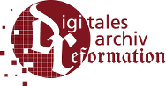 Logo des Digitalen Archivs der Reformation